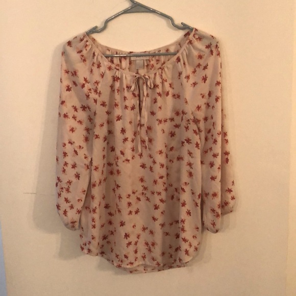 LOFT Tops - Lift Floral Peasant Blouse size Small